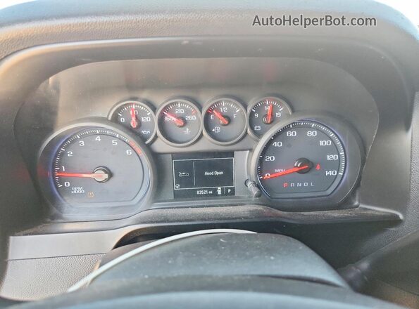 3GCNWAEH2KG180444 2019 CHEVROLET SILVERADO White Սարքավորումների վահանակի տեսք