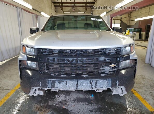 3GCNWAEH4KG177366 2019 CHEVROLET SILVERADO Silver Widok naklejki z numerem VIN