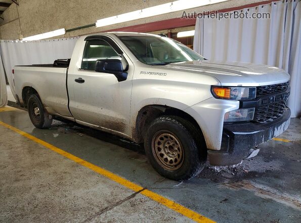 3GCNWAEH4KG177366 2019 CHEVROLET SILVERADO Silver Przód prawy