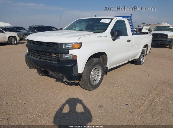 3GCNYAEF8LG125488 2020 CHEVROLET SILVERADO White Vista tres cuartos delantera izquierda