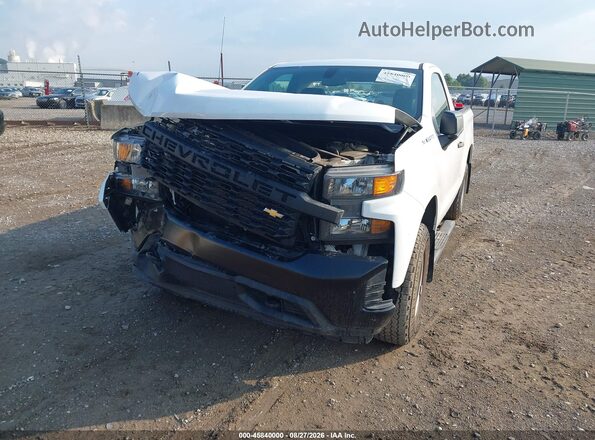 3GCNYAEH5MG184517 2021 CHEVROLET SILVERADO White Widok z przodu
