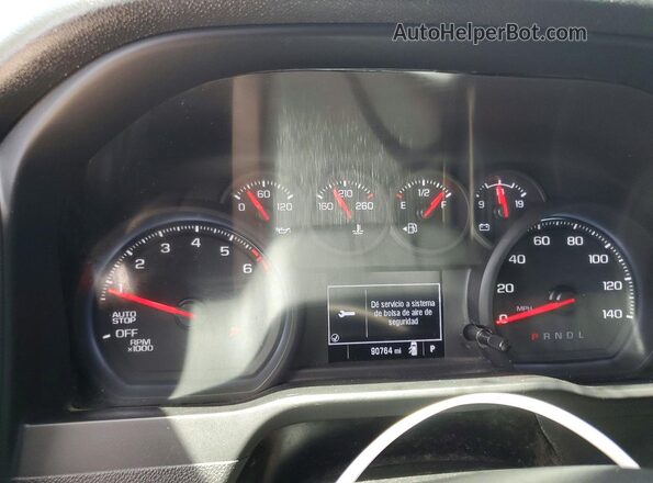 3GCPABEK0NG517464 2022 CHEVROLET SILVERADO Black ხელსაწყოთა პანელის ხედი
