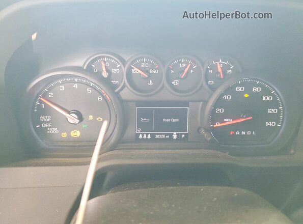 3GCPABEK1RG288167 2024 CHEVROLET SILVERADO Blue Вид щитка приладів