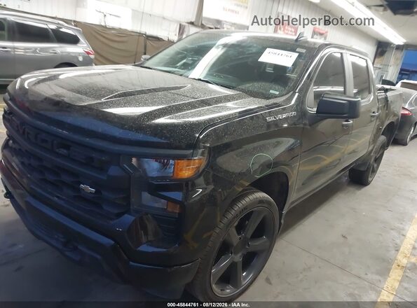 3GCPABEK6PG146989 2023 CHEVROLET SILVERADO Black წინა მარცხენა ხედი სამი მეოთხედიდან