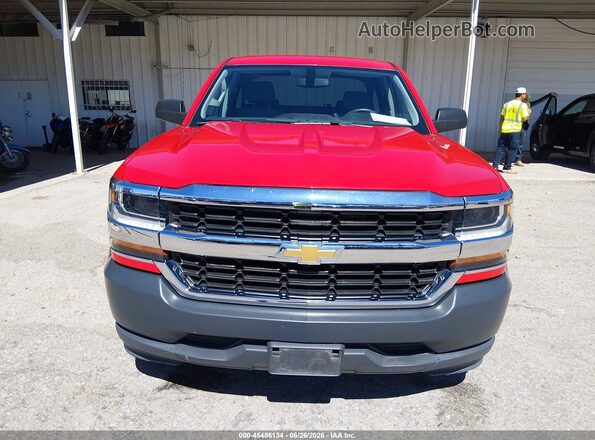 3GCPCNEH6JG332507 2018 CHEVROLET SILVERADO Red Вид щитка приладів