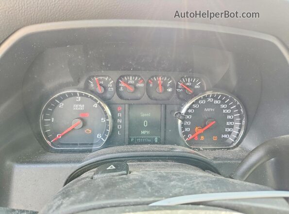 3GCPCPEC3JG343254 2018 CHEVROLET SILVERADO Silver Вид щитка приладів