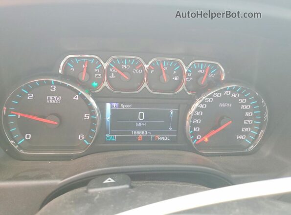 3GCPCREC0HG356646 2017 CHEVROLET SILVERADO Red Вид щитка приладів