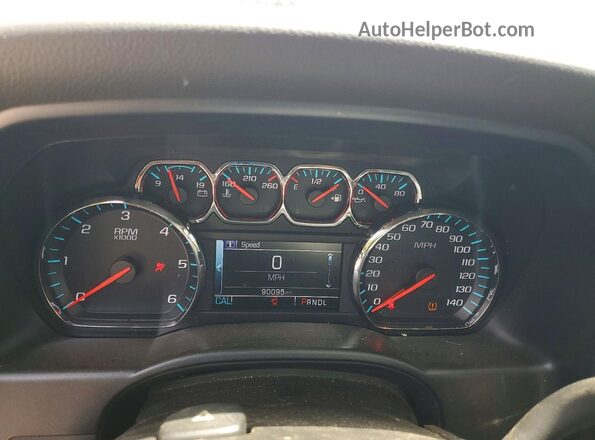 3GCPCREC0JG234407 2018 CHEVROLET SILVERADO Белый Вид щитка приборов