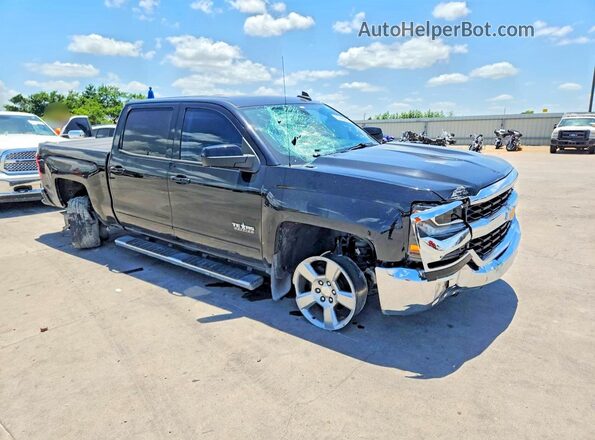 3GCPCREC1JG643323 2018 CHEVROLET SILVERADO Черный Передняя правая четверть