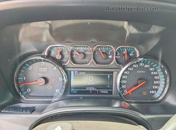 3GCPCREC3HG406360 2017 CHEVROLET SILVERADO Blue Вид щитка приладів
