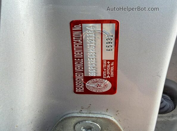 3GCPCREC8HG121184 2017 CHEVROLET SILVERADO Silver Widok naklejki z numerem VIN