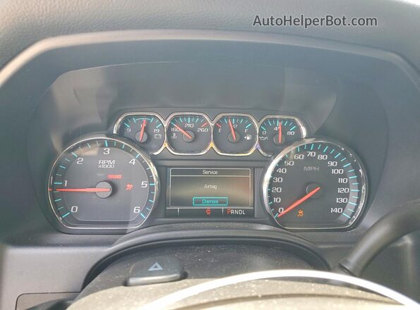 3GCPCREC8HG121184 2017 CHEVROLET SILVERADO Silver Widok zestawu wskaźników