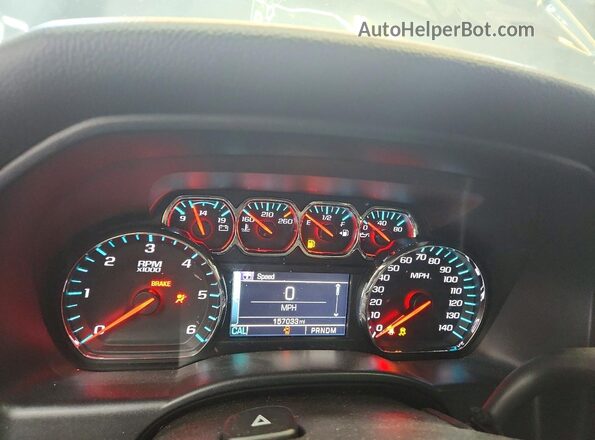 3GCPCREC9GG303524 2016 CHEVROLET SILVERADO Blue ხელსაწყოთა პანელის ხედი