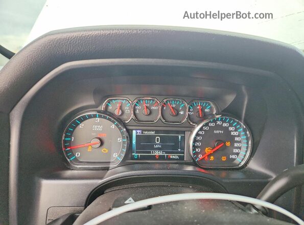3GCPCRECXHG110445 2017 CHEVROLET SILVERADO White ხელსაწყოთა პანელის ხედი