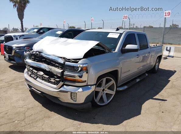 3GCPCRECXJG530826 2018 CHEVROLET SILVERADO Silver Передня ліва чверть