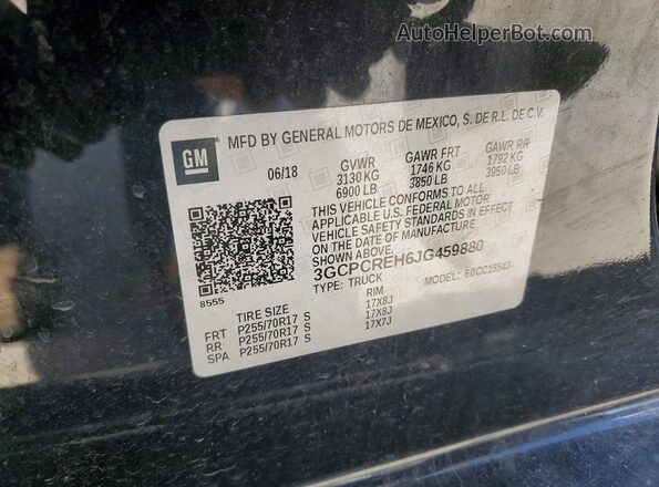 3GCPCREH6JG459880 2018 CHEVROLET SILVERADO Black Շարժիչի բաժամունքի տեսք