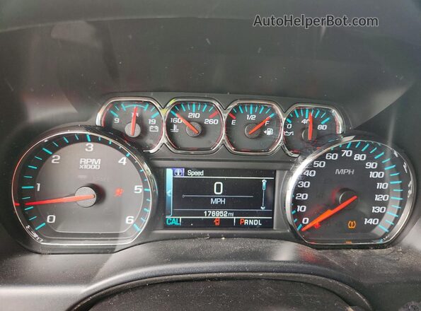 3GCPCSEC5HG144932 2017 CHEVROLET SILVERADO White Instrument cluster view