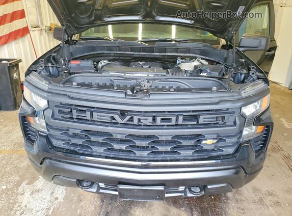3GCPDAEK7PG210264 2023 CHEVROLET SILVERADO Black Widok komory silnika
