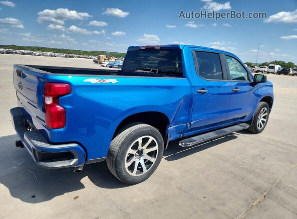 3GCPDBEK7NG566619 2022 CHEVROLET SILVERADO Blue Հետևի աջ