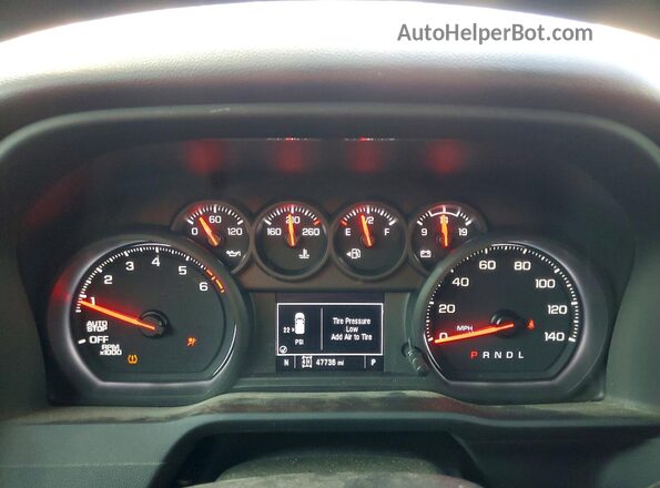 3GCPDBEK8RG212825 2024 CHEVROLET SILVERADO Белый Вид щитка приборов