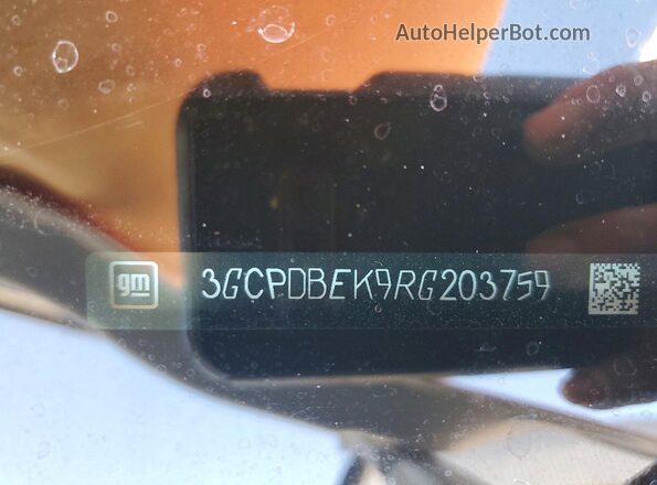 3GCPDBEK9RG203759 2024 CHEVROLET SILVERADO White Widok naklejki z numerem VIN