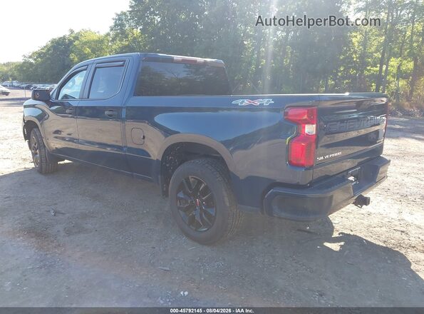 3GCPDBEKXNG671915 2022 CHEVROLET SILVERADO Blue Trasero izquierdo