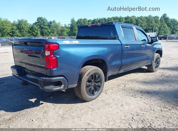3GCPDBEKXNG671915 2022 CHEVROLET SILVERADO Blue Trasero derecho