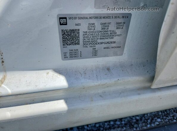 3GCPDDEK9PG262836 2023 CHEVROLET SILVERADO Белый Вид подкапотного пространства