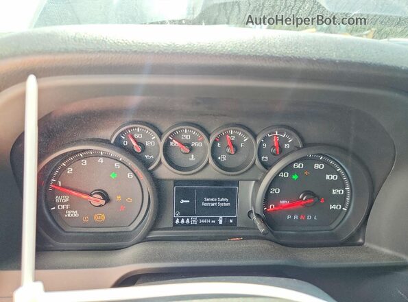 3GCPKCEK0SG313293 2025 CHEVROLET SILVERADO Зеленый Вид щитка приборов