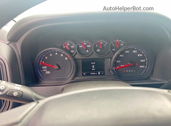 3GCPWBEKXNG147996 2022 CHEVROLET SILVERADO Black Instrument cluster view