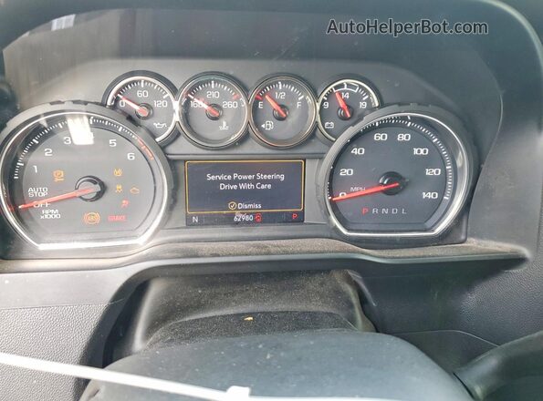 3GCPWCED1LG346939 2020 CHEVROLET SILVERADO Silver Widok zestawu wskaźników