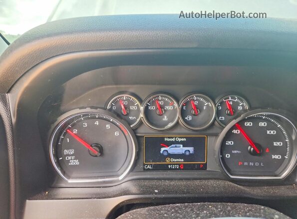 3GCPWCED2MG185521 2021 CHEVROLET SILVERADO Gray Widok zestawu wskaźników