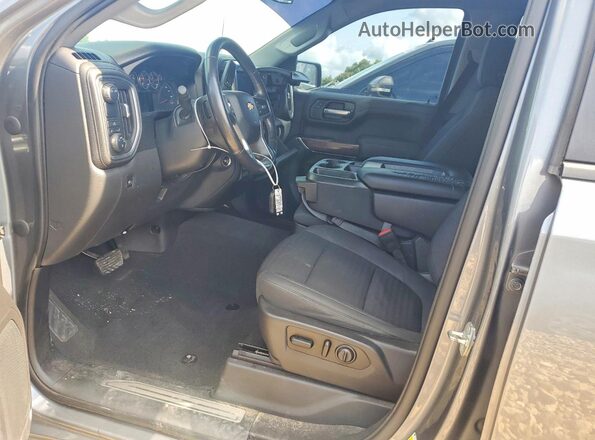 3GCPWCED2MG185521 2021 CHEVROLET SILVERADO Gray Widok wnętrza z przodu