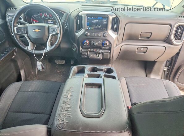 3GCPWCED2MG185521 2021 CHEVROLET SILVERADO Gray Widok deski rozdzielczej