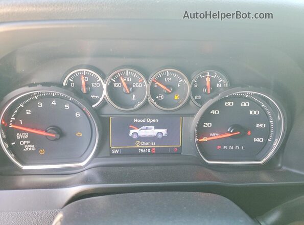 3GCPWCED2MG378624 2021 CHEVROLET SILVERADO White Սարքավորումների վահանակի տեսք