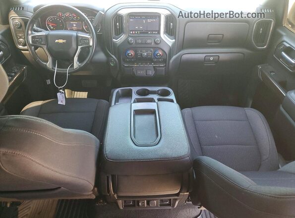 3GCPWCED2MG378624 2021 CHEVROLET SILVERADO White Առջևի վահանակի տեսք