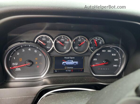 3GCPWCED6LG429668 2020 CHEVROLET SILVERADO Blue Սարքավորումների վահանակի տեսք
