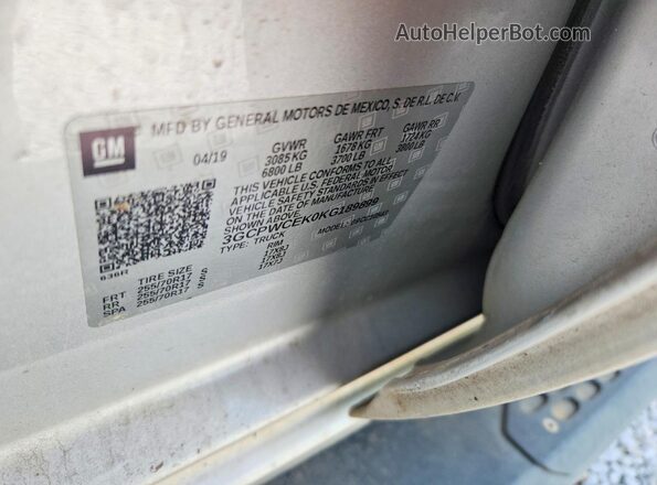 3GCPWCEK0KG189899 2019 CHEVROLET SILVERADO Silver Շարժիչի բաժամունքի տեսք