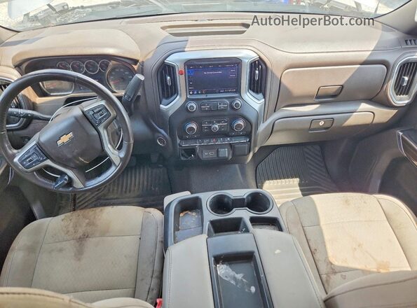 3GCPWCEK0KG189899 2019 CHEVROLET SILVERADO Silver Առջևի վահանակի տեսք
