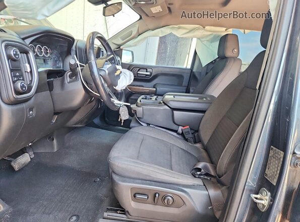 3GCPWCEK7KG211025 2019 CHEVROLET SILVERADO Угольный Вид салона спереди