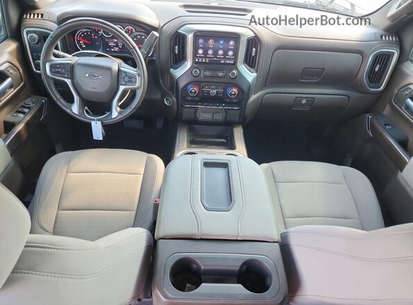 3GCPWDED1MG405186 2021 CHEVROLET SILVERADO Серый Вид панели приборов