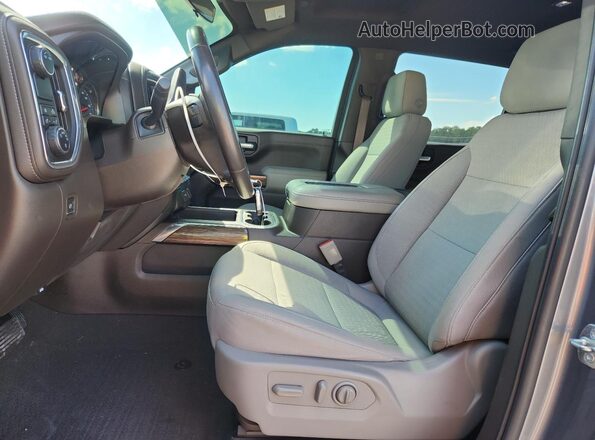 3GCPWDED1MG405186 2021 CHEVROLET SILVERADO Серый Вид салона спереди