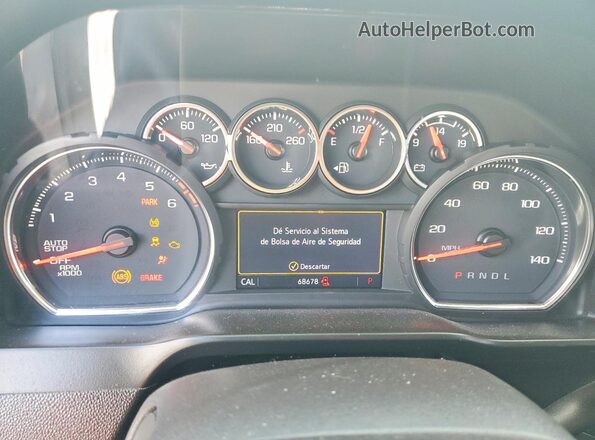 3GCPWDED2MG447348 2021 CHEVROLET SILVERADO Black Вид щитка приладів