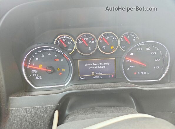 3GCPWDEDXKG276829 2019 CHEVROLET SILVERADO Угольный Вид щитка приборов