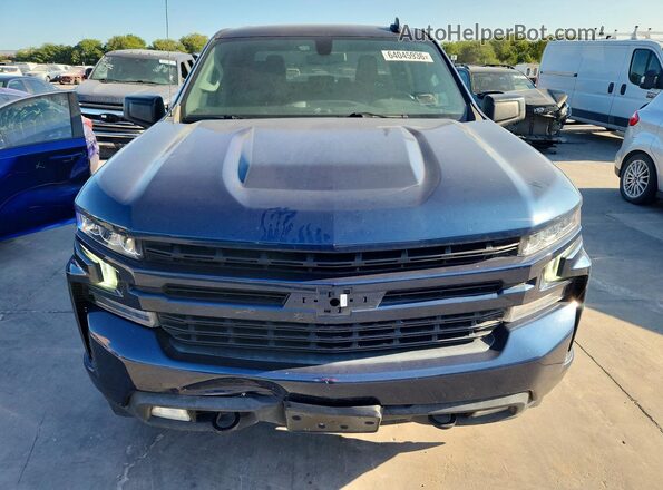 3GCPWDEDXNG218403 2022 CHEVROLET SILVERADO Blue Front view