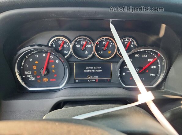 3GCPWDEDXNG218403 2022 CHEVROLET SILVERADO Blue Instrument cluster view