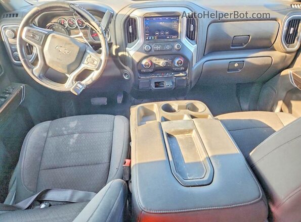 3GCPWDEDXNG218403 2022 CHEVROLET SILVERADO Blue Dashboard view