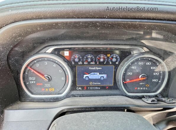 3GCPWFED0LG213431 2020 CHEVROLET SILVERADO Red Instrument cluster view