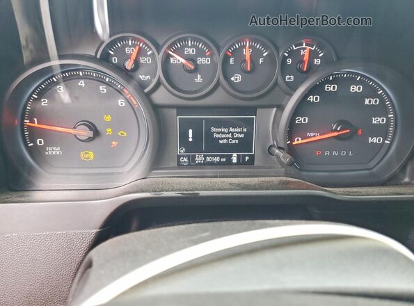 3GCPYCEF3MG145069 2021 CHEVROLET SILVERADO Белый Вид щитка приборов