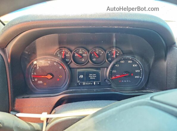 3GCPYCEF4KG131677 2019 CHEVROLET SILVERADO White Widok zestawu wskaźników
